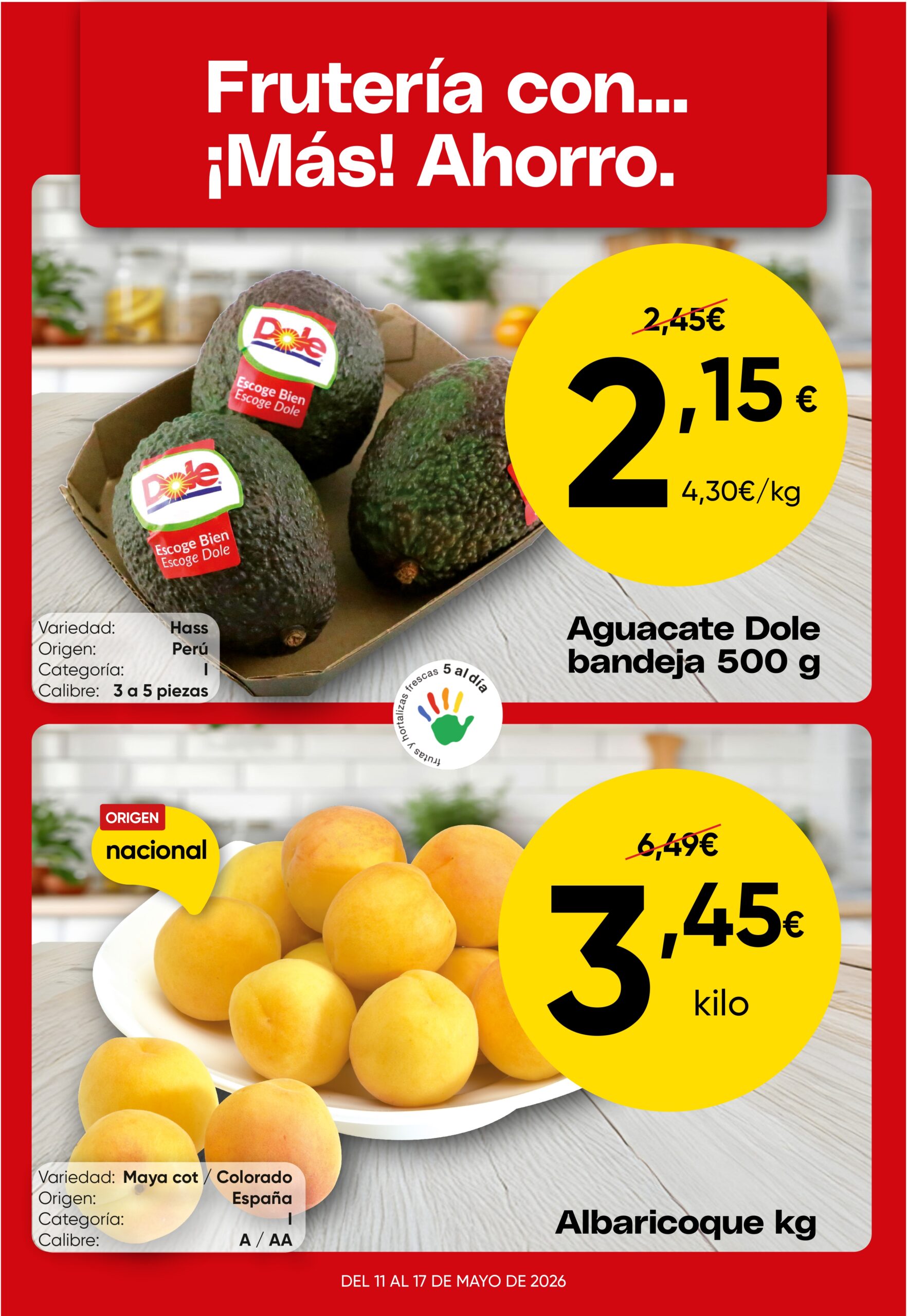 Oferta semanal 11 – 17 mayo