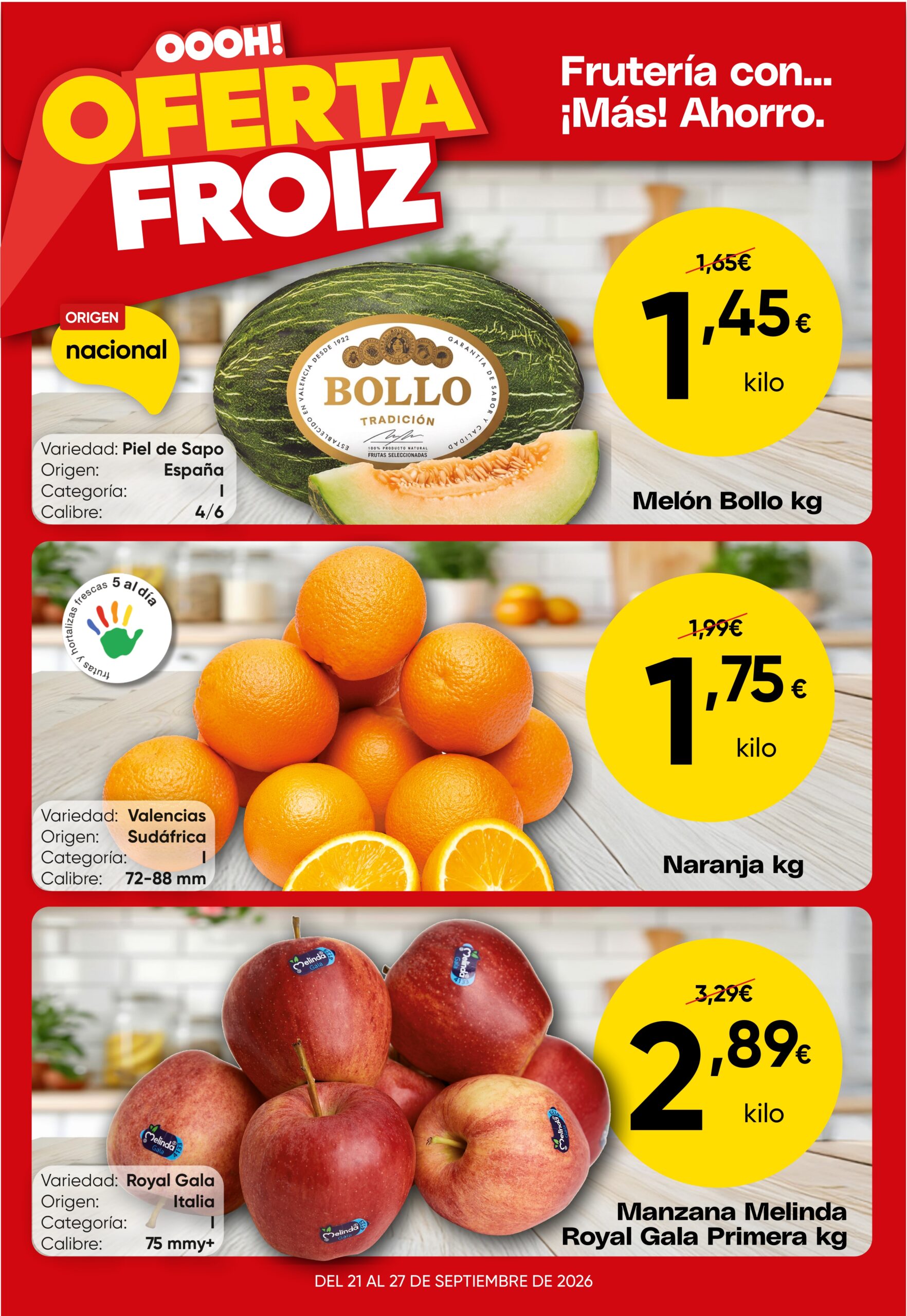 Oferta semanal 21 – 27 de septiembre